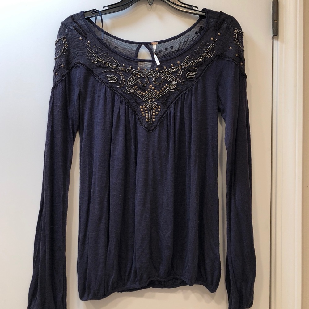 Free People Embellished top
